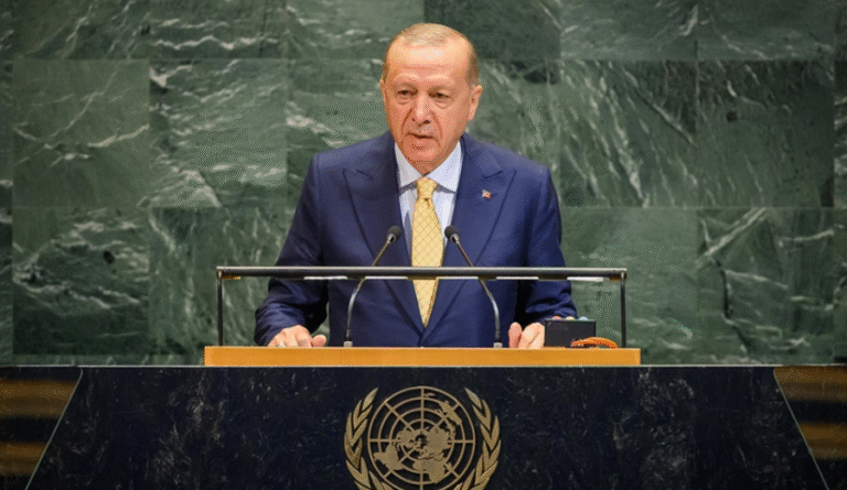 Erdoganit i fikin mikrofonin teksa fliste për Palestinën në OKB