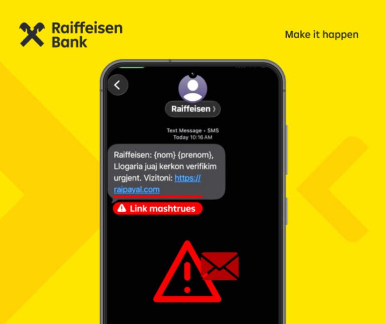 Sulmohen me SMS klientët e Raiffeisen Bank, reagon institucioni: Ja çfarë duhet të bëni
