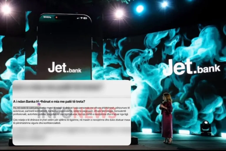 EXCLUSIVE: Privacy Alarm! After Gaining Access to e-Albania, Jet Bank Admits It Shares Albanians’ Data with Third Parties