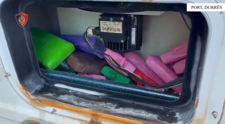 Mes mishit brazilian të porositur nga A.M.G Shpk, kapet 41 kg Kokaine në Durrës
