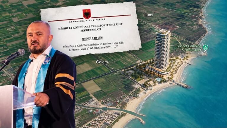 Linert Lirëza, Dekani i Universitetit të Durrësit me kullë 20-katëshe në Golem Linert Lirëza, Dekani i Universitetit të Durrësit me kullë 20-katëshe në Golem